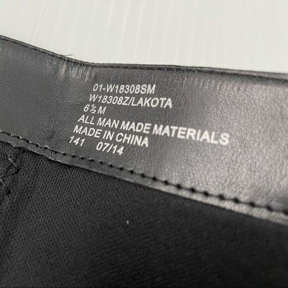 White Mountain Lakota tall boots riding boots black woven textured pattern - Picture 9 of 10